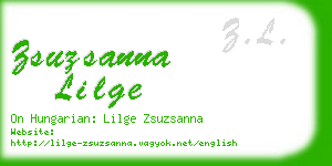 zsuzsanna lilge business card